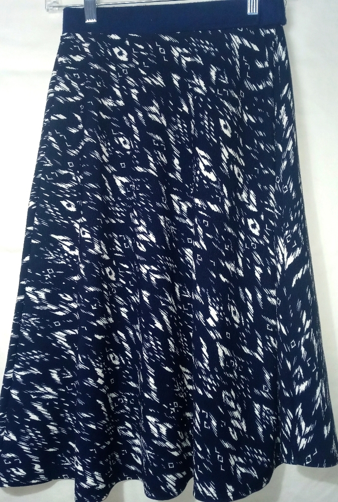Jason Maxwell Blue/white Flowy Skirt